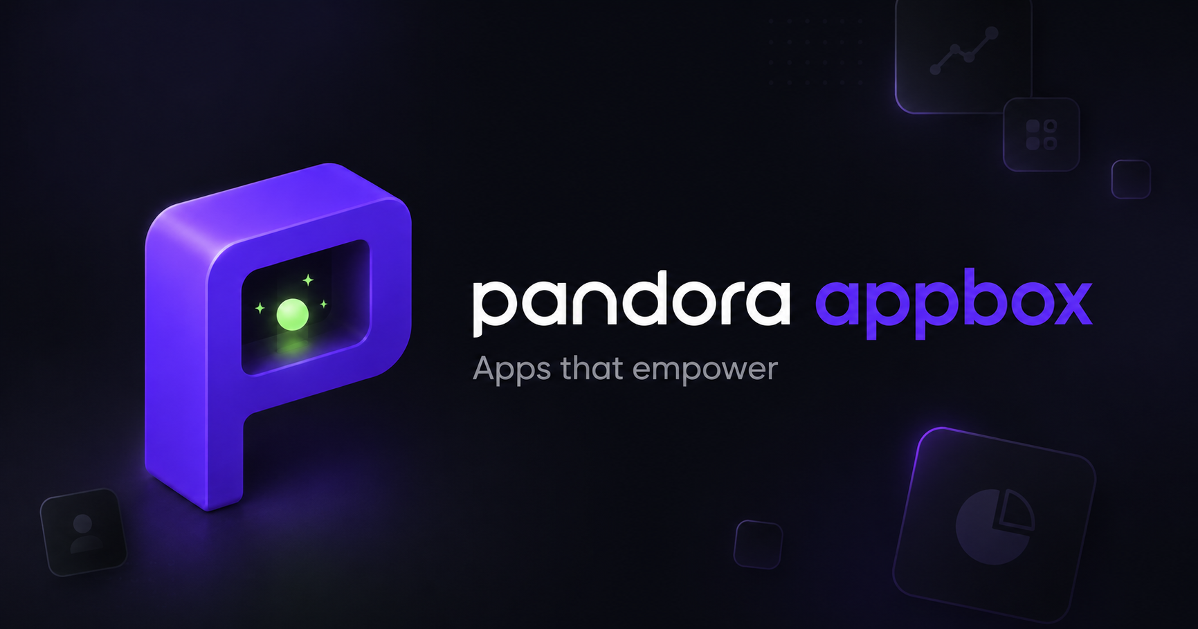 Pandora Appbox logo and product interface artwork